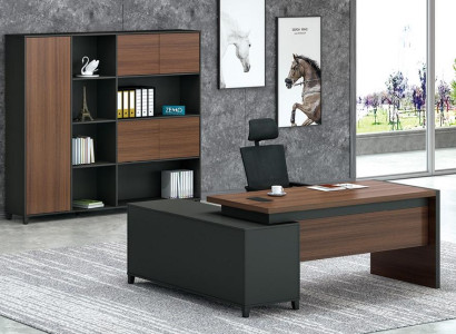 Eckschreibtisch Büro Chef Zimmer Möbel Design Schreibtische Praxis